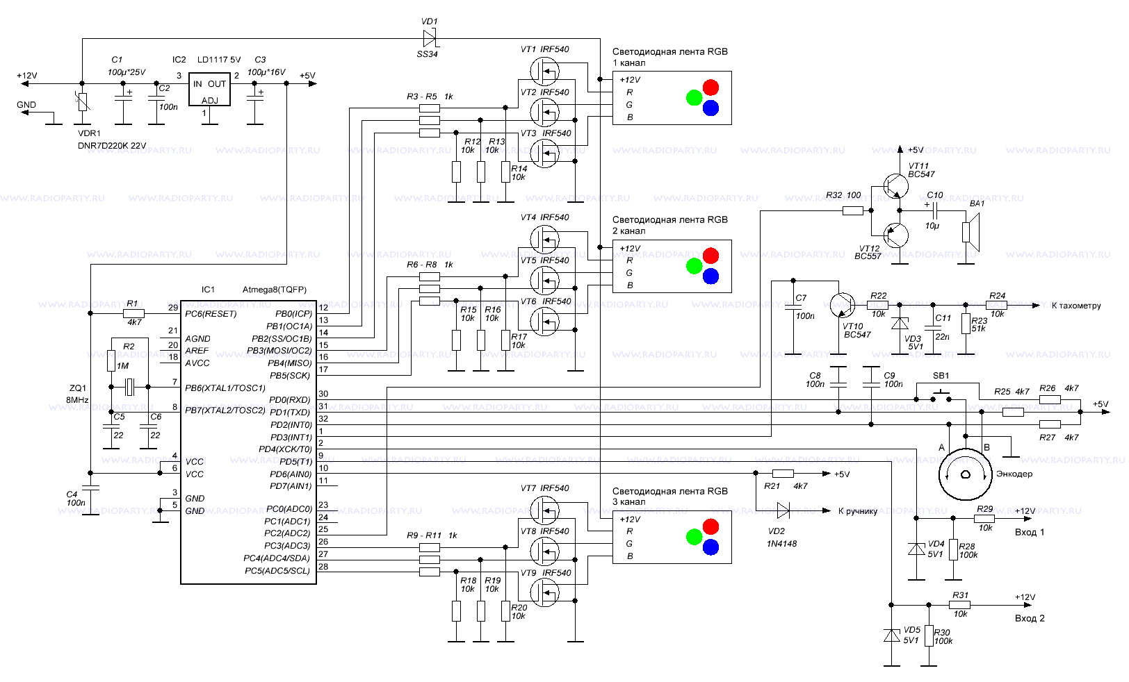 Схема контроллера