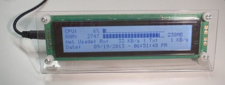 Индикатор состояния ПК на PIC18F2550 и LCD 4x40